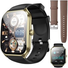 HOCO SMARTWATCH AMOLED Y28 FUNZIONE CHIAMATE GOLD 2" SOPRT 2 CINTURINI IP67