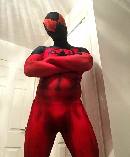 Scarlet spider man tuta body - spider-man,