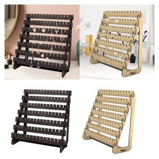 Porta orecchini versatile multistrato in legno per orecchini a perno, espositore