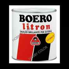 LITRON SMALTO BRILLANTE BOERO LUCIDO INTERNI ESTERNI TINTE CARTELLA VARI COLORI