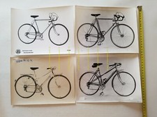 Motobecane BICICLETTE lotto 4 foto cartella stampa originali anni 70 PRESS PHOTO