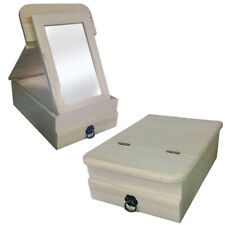 Scatola Portagioie donna con specchio porta gioielli oggetti legno decoupage