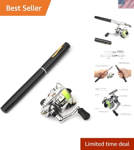 Mini canna pesca portatile - pesca,