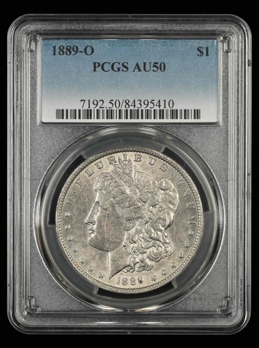 1889 pcgs au 50 - 1889-o,