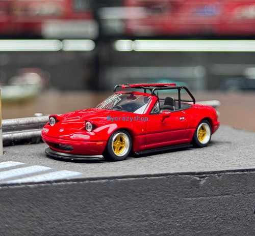 Red miata mx5 eunos - 1:64,