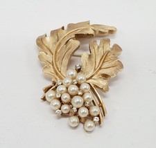 Spilla uva floreale vintage