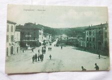 CARTOLINA  LUGAGNANO VAL D'ARDA PC VECCHIA FOTOGRAFIA 1928 PANORAMA PIAZZA