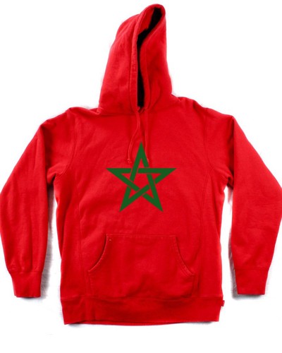 Felpa marocco bandiera stella - felpa,