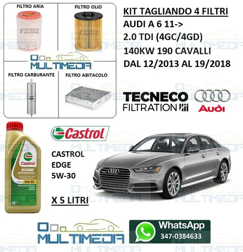 Kit tagliando filtri olio - 4,