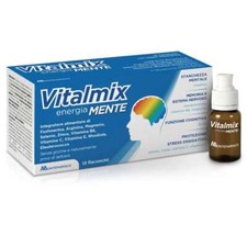Vitalmix Energia Mente Integratore Alimentare Stanchezza Mentale, 12 Flaconcini
