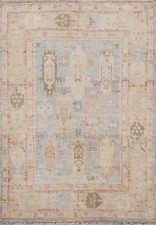 Tappeto turco 3'x4' Oushak blu