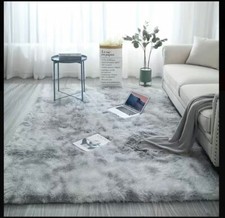 tappeto morbido grigio per salotto, 120cm x 160 adatto per bambini