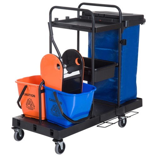 Homcom carrello lavapavimenti - carrello,