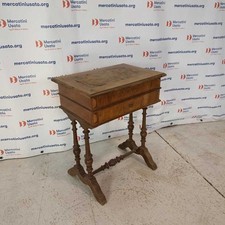Tavolino Antico da Lavoro Noce