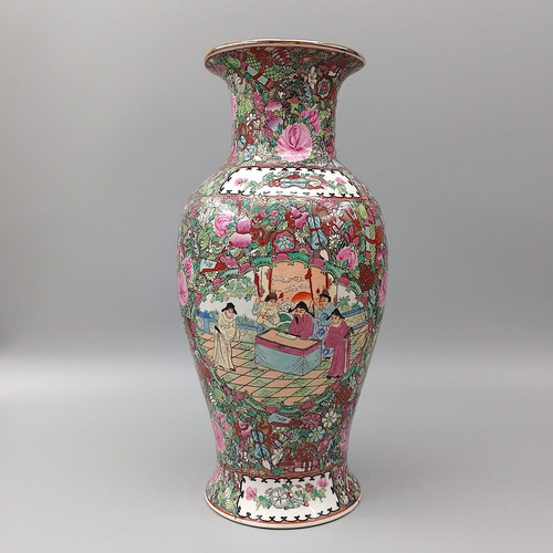 Vaso cantonese rosa famiglia