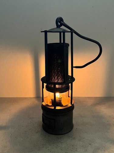 Lampada minatore antica - lampada,