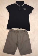 Outfit da bambino, set composto da 2 pz, Polo e pantaloncini, tg. 6 Anni