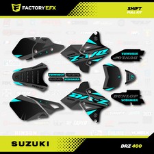 Gray Cyan Shift Graphics Kit