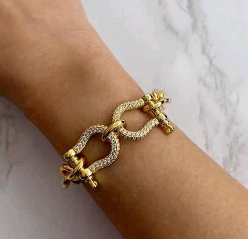 Bracciale catena placcato oro