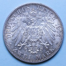 GERMANIA PRUSSIA 2 MARCHI 1901 A MSPL ARGENTO SILVER COIN NUMISMATICA COLLEZIONE