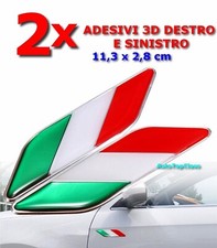 2x Adesivi Resinati Bandiera