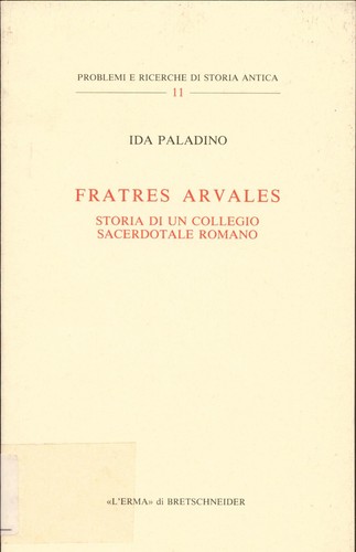 Fratres arvales storia - fratres, di