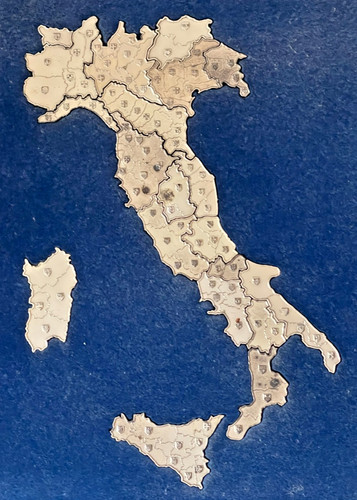 Puzzle italia argento - puzzle, d'argento