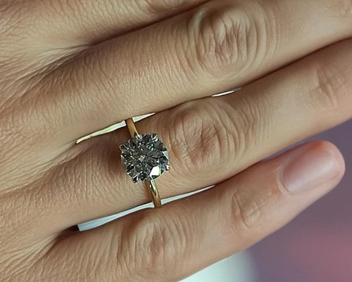 Anello fidanzamento aureola - anello, di