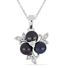 Pendente In Perle Collana 925