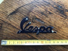 TARGHETTA  ANTERIORE ORIGINALE PIAGGIO VESPA FARO BASSO