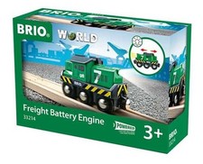 LOCOMOTIVA TRENO MERCI trenino BRIO WORLD treni in legno 33214 a batteria FREIGH