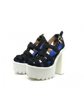 Jeffrey Campbell Sandali Donna F1554 Black Mesh