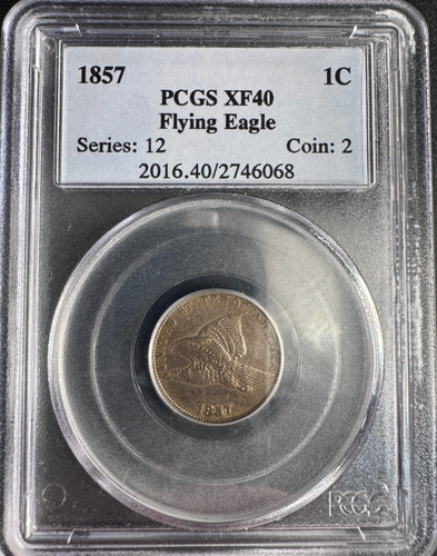 1857 aquila volante centesimo - 1857,