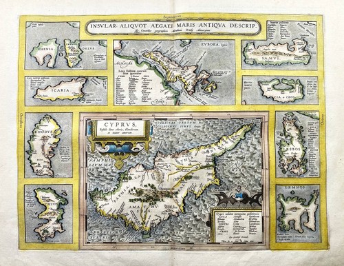Mappa delle isole greche cipro - delle,