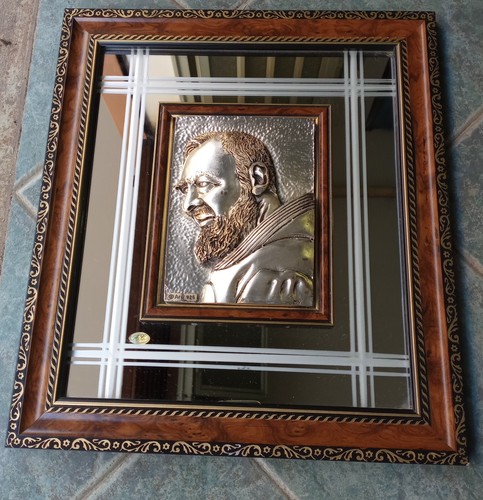 Quadro padre pio - in, argento