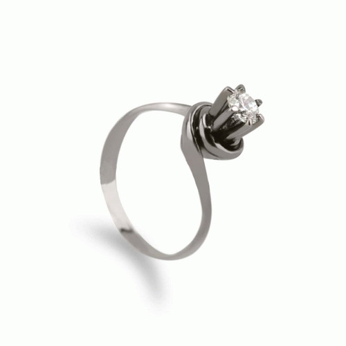 Anello solitario 35ct - -, 0.35ct.