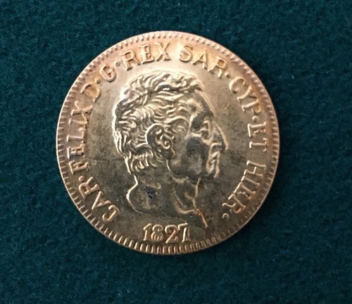 Moneta carlo felice rex 1827 - carlo,