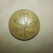 Moneta 20 lire del 1958 RARA