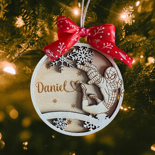 Pallina natale legno di - di,