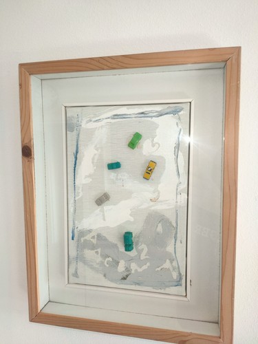 Mario schifano tela 30x20 - schifano,