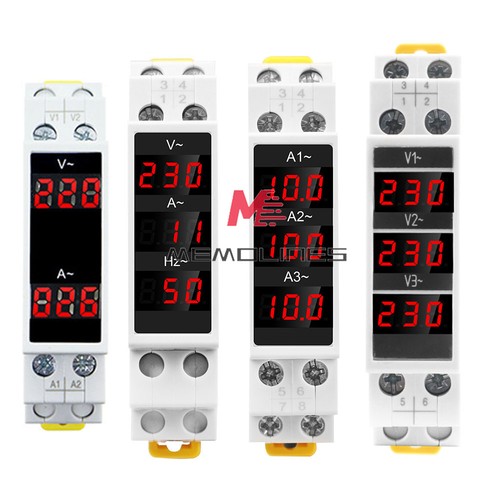 Voltmetro 500v 100a din - ac,