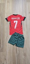 Maglia retro Portogallo bambino #7 Ronaldo Home EM 2024, nuova