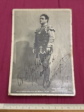 Teatro Scala Trovatore Beniamino Gigli Autografo dedica al Soprano Elsa Argento