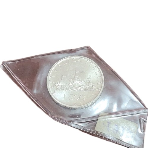Moneta argento 500 lire 3 - moneta,