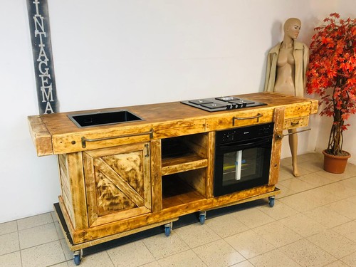 Cucina industrial legno - cucina,