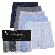 Boxer Banana Republic 5 paia boxer uomo GRANDI blu chiaro preppy