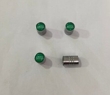 KIT 4 COPRIVALVOLA ACCIAIO INOX UNIVERSALI LOGO LAND ROVER RANGE ROVER EVOQUE SP