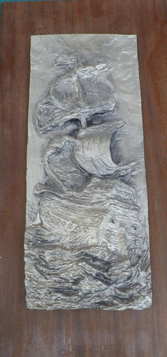 Piastra artistica bassorilievo