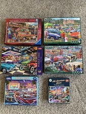Very Rare American Puzzle Muscle Car & Vintage Car - All 1000 Pz 