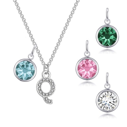 Collana pave iniziale con - collana,